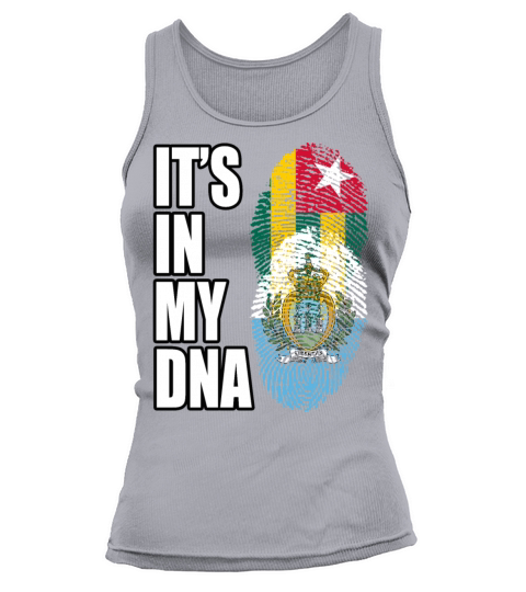 Togolese And Sammarinese Mix Heritage DNA Flag Tank top Woman