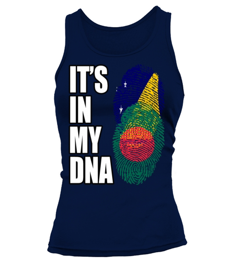 Tokelauan And Bangladeshi Mix Heritage DNA Flag Tank top Woman
