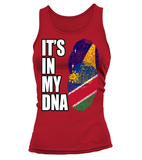 Tokelauan And Namibian Mix Heritage DNA Flag Tank top Woman