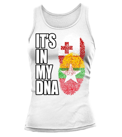 Tongan And Burmese Mix Heritage DNA Flag Tank top Woman