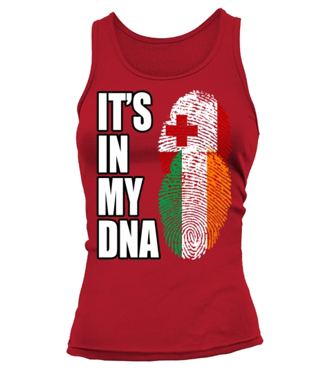 Tongan And Irish Mix Heritage DNA Flag Tank top Woman