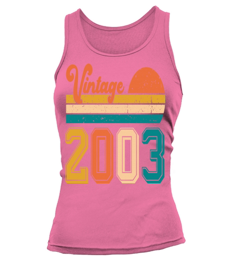 Vintage 2003 birthday gift Tank top Woman