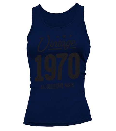 Vintage Born in 1970 - 52nd Birthday Tank top Woman