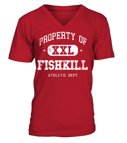 Fishkill XXL Property of Athletic Department V-Neck T-shirt