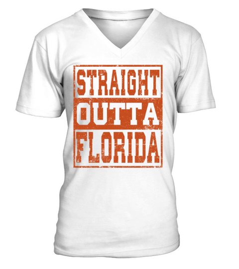 Florida Straight outta Florida Vintage V-Neck T-shirt