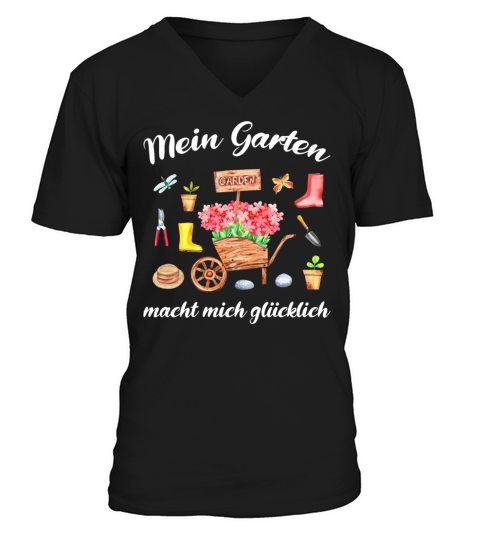 Garden Quote Hobby Gardener Gift Idea V-Neck T-shirt