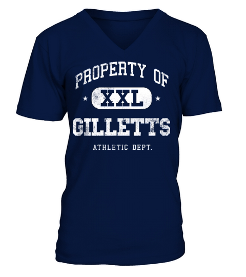 Gilletts XXL Property of Athletic Department V-Neck T-shirt