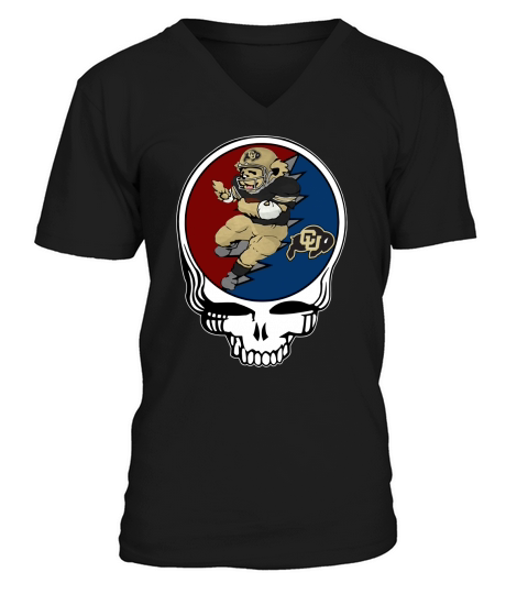 GratefulDead Colorado Buffaloes V-Neck T-shirt