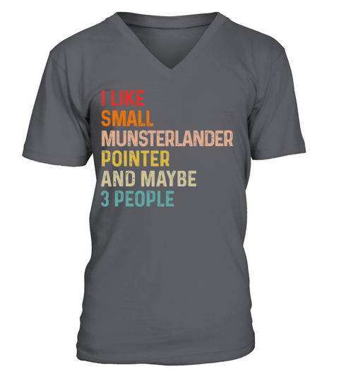 I Like Small Munsterlander Pointer And Maybe 3 V-Neck T-shirt