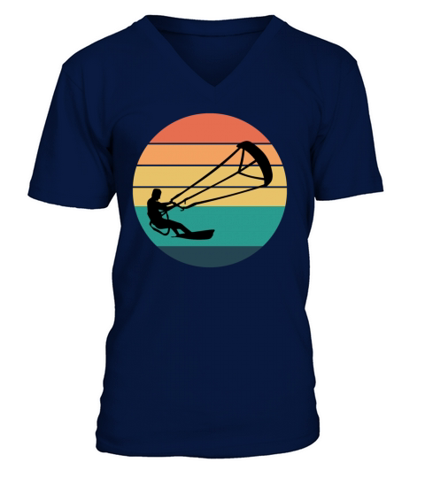 Kitesurfing Kiteboarding Kiteboarder Kitesurf V-Neck T-shirt