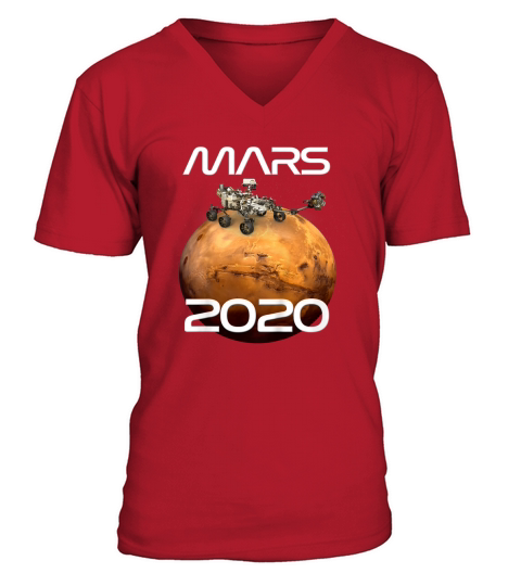 Mars 2020 NASA Rover Mission Kids Youth V-Neck T-shirt