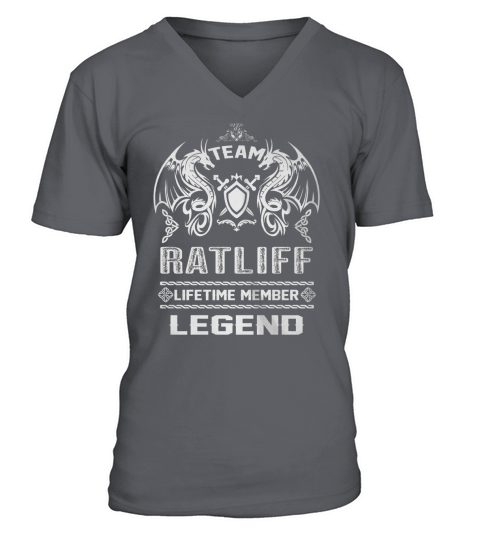 RATLIFF team lifetime member legend V-Neck T-shirt