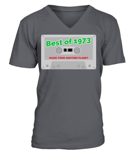 Retro Vintage Music Best Of 1973 V-Neck T-shirt