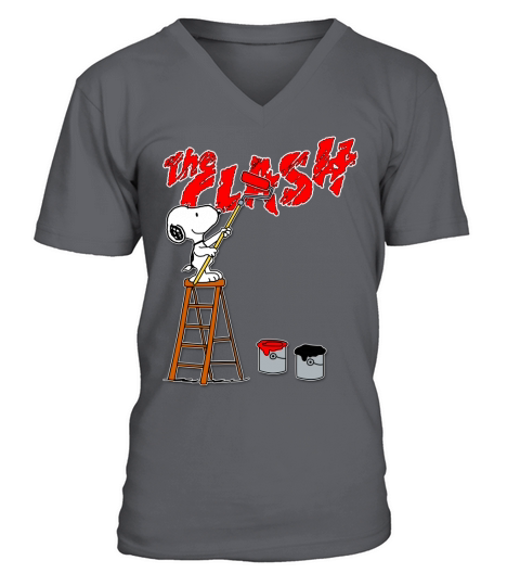 Snoopy paints  The Clash - Coffee Mug (colored) V-Neck T-shirt