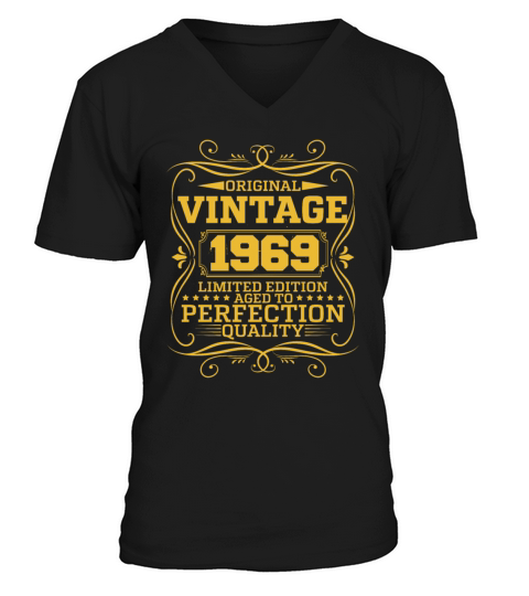 Vintage 1969 Original Limited Edition V-Neck T-shirt