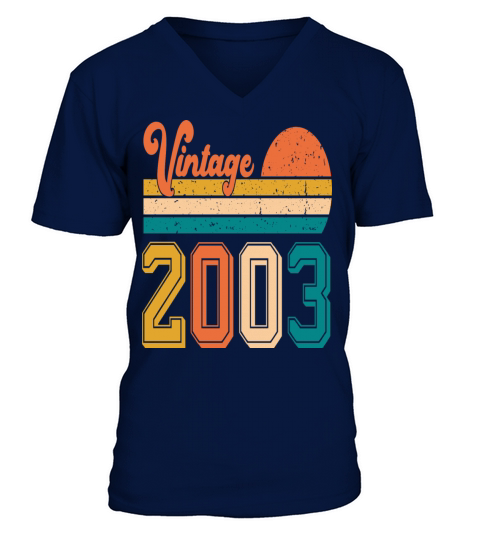 Vintage 2003 birthday gift V-Neck T-shirt