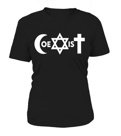 COEXIST U2 groupe rock Bono MUSICA T-shirt Women's T-Shirt