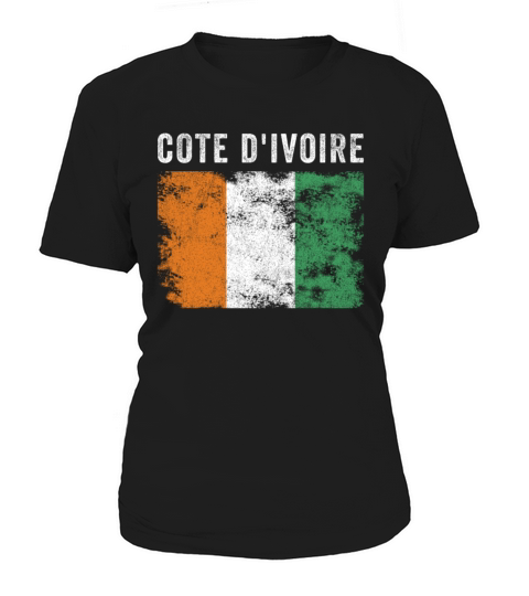 Cote dIvoire Flag Vintage Ivorian Flag Women's T-Shirt