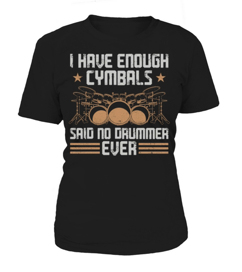 Drummer Drum Set Cymbal Vintage I Women's T-Shirt