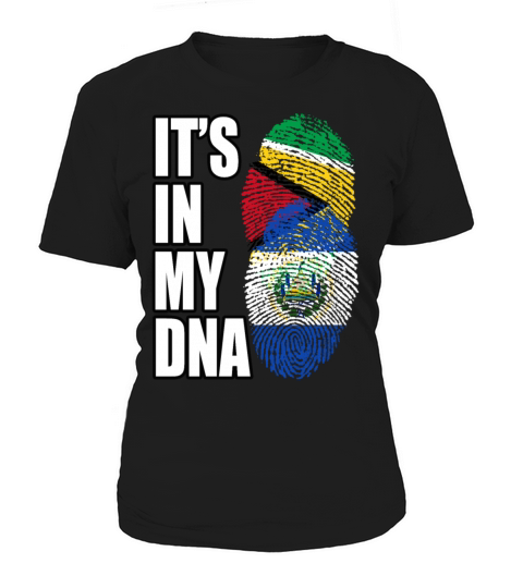 Guyanese And Salvadoran Mix Heritage DNA Flag Women's T-Shirt
