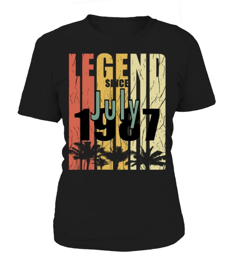 July 1987 birthday greeting retro design Women's T-Shirt