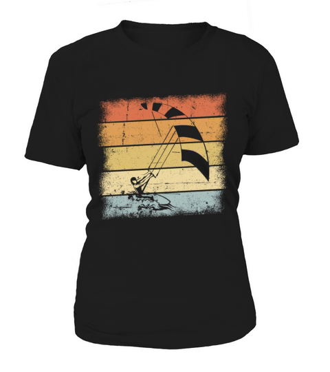 Kiteboarding Sunset Retro Design Women's T-Shirt