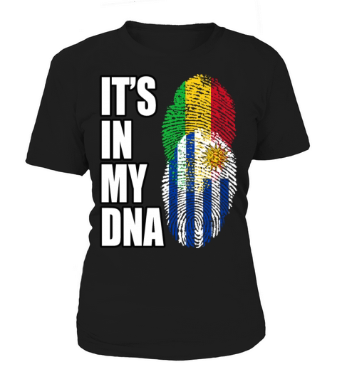 Malian And Uruguayan Mix Heritage DNA Flag Women's T-Shirt