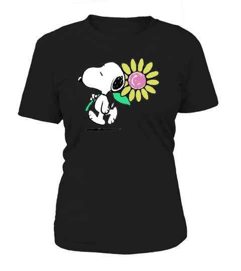 Peanuts Snoopy pink daisy flower shirt Women's T-Shirt