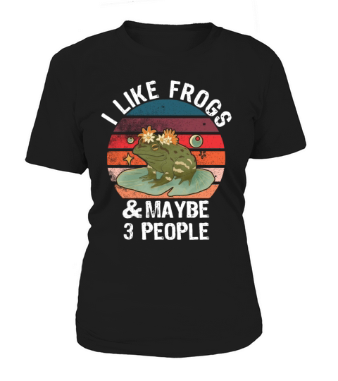 Sarcastic Frog Lover Retro Vintage Women's T-Shirt