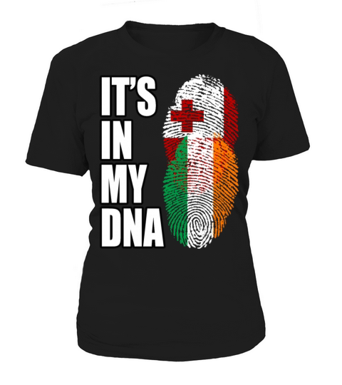 Tongan And Irish Mix Heritage DNA Flag Women's T-Shirt