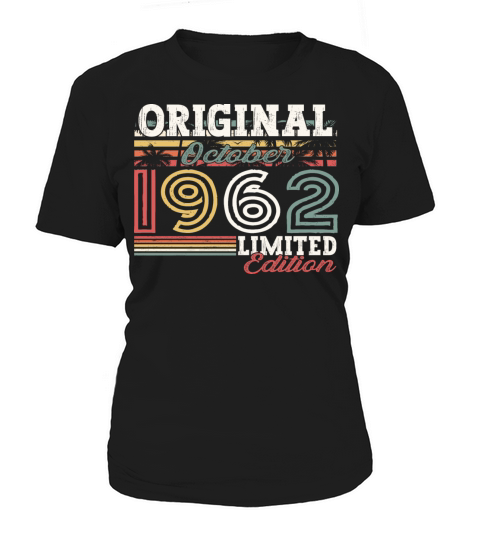 Vintage October 1962 60th Original Birthday Gift Women's T-Shirt
