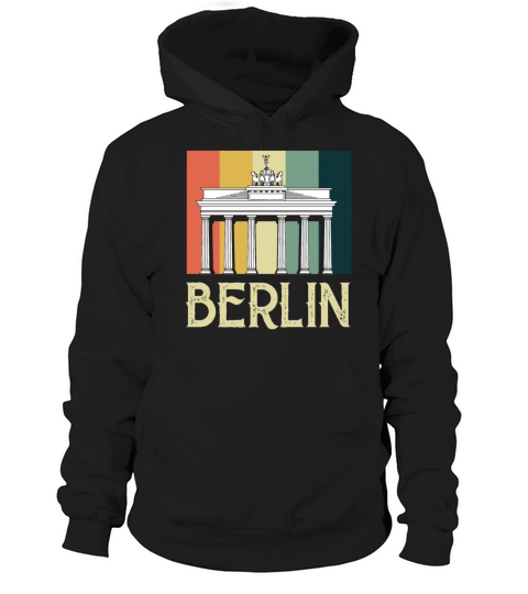 Berlin Vintage Brandenburg Gate Germany Hoodie Unisex
