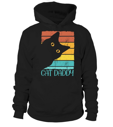 Cat Daddy Vintage Eighties Style Cat Gift Best Hoodie Unisex