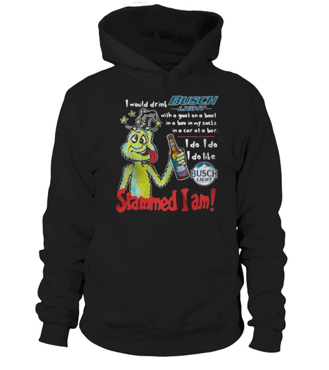 Dr Seuss slammed I am I would drink Busch Light with a goat on a boat Hoodie Unisex