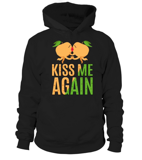 Kiss me again cute apricot couple Hoodie Unisex