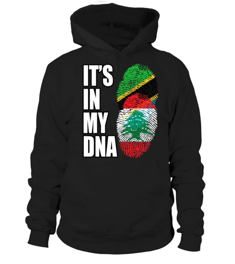 Tanzanian And Lebanese Vintage Heritage DNA Flag Hoodie Unisex