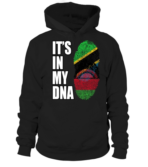 Tanzanian And Malawian Vintage Heritage DNA Flag Hoodie Unisex