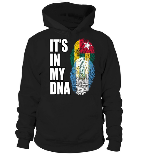 Togolese And Guatemalan Mix Heritage DNA Flag Hoodie Unisex