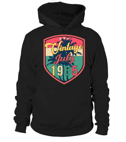 Vintage 1965 July Hoodie Unisex
