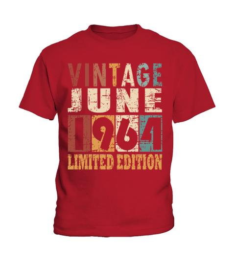 1964 vintage born in June gift Kids T-Shirt