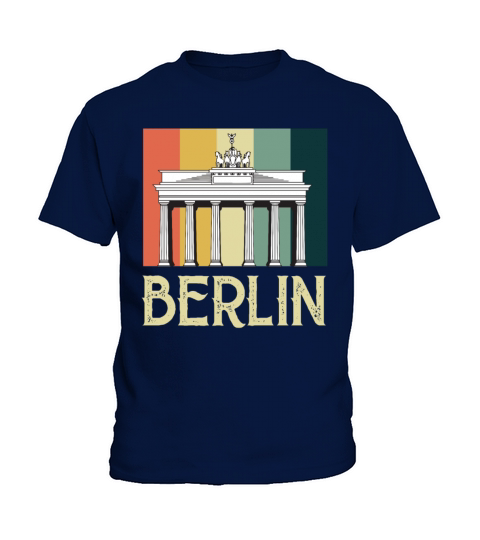 Berlin Vintage Brandenburg Gate Germany Kids T-Shirt