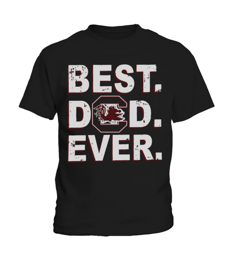 Best Dad Ever South Carolina Gamecocks Father’s Day Kids T-Shirt