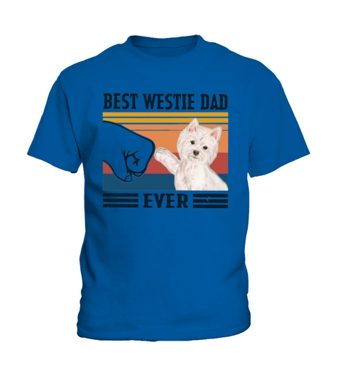 Best Westie Dad Ever Vintage Shirtn Kids T-Shirt