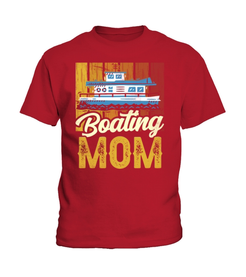 Boating Mom Yacht Boat Captain Ship Kids T-Shirt