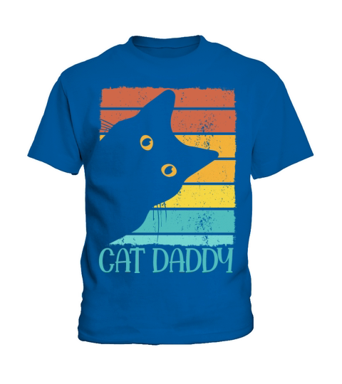 Cat Daddy Vintage Eighties Style Cat Gift Best Kids T-Shirt