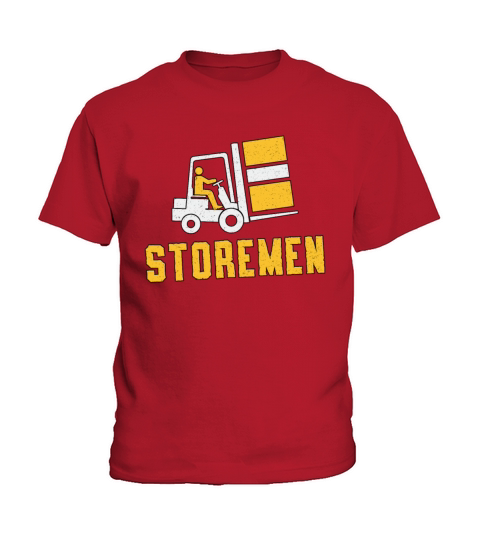 Forklift Operator Storemen Truck Forklift Driver Kids T-Shirt