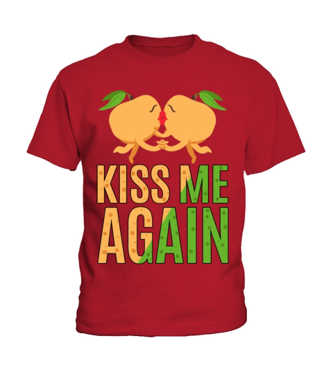 Kiss me again cute apricot couple Kids T-Shirt
