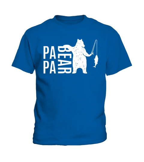 Mens Papa Bear  Dad Father Kids T-Shirt