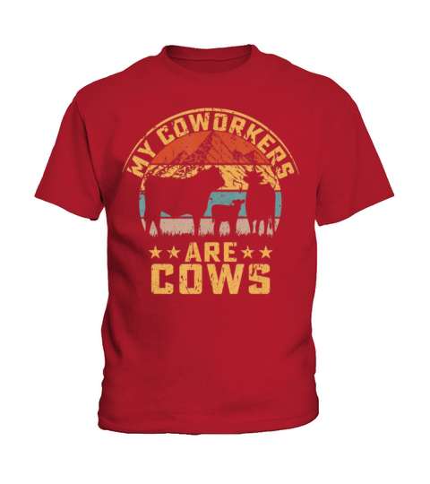 My Mens Farm Are Cattle Coworkers Cows Kids T-Shirt
