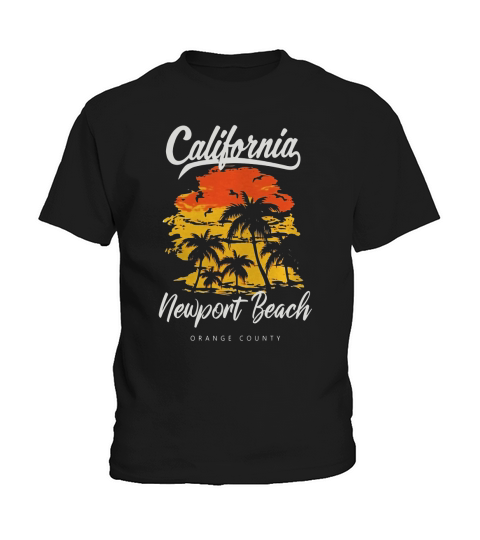 Newport Beach California Sunset T Shirt Kids T-Shirt